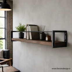شلف دیواری تک طبقه ترموود و فلز کد 30394