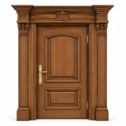 درب ورودی چوبی کلاسیک کد 30397