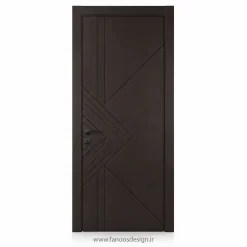 درب پلی‌وود کد PW-04 (قهوه‌ای سوخته) - کاملاً ضد آب کد 30440