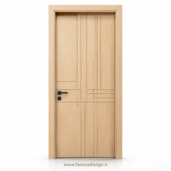 درب پلی‌وود کد PW-03 (رنگ عسلی) - ضد آب و مینیمال کد 30439