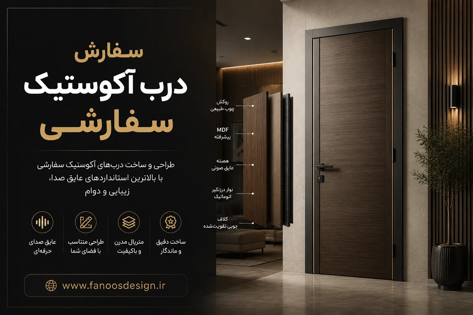 سفارش درب آکوستیک