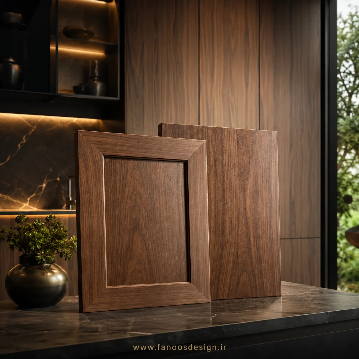 درب کابینت روکش چوب