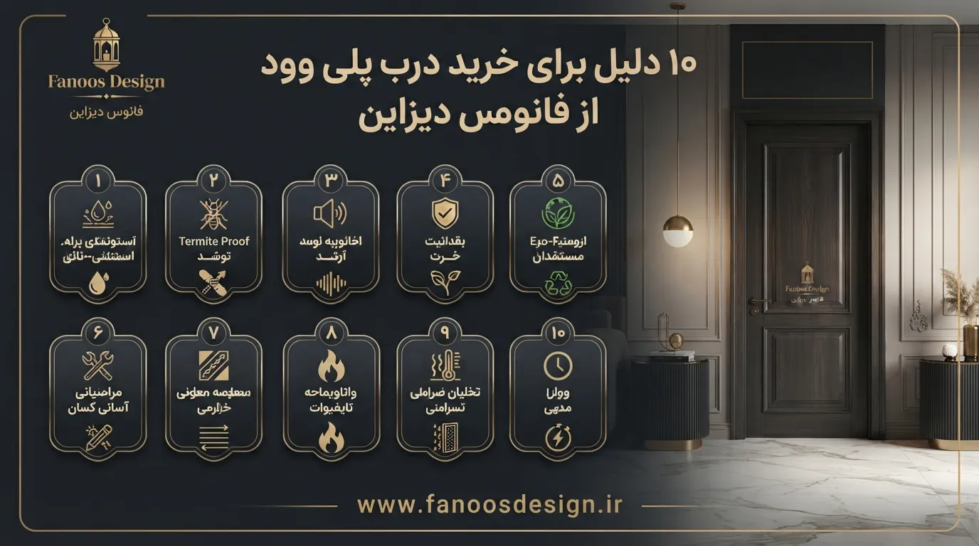 10 دلیل برای خرید درب پلی وود از فانوس دیزاین