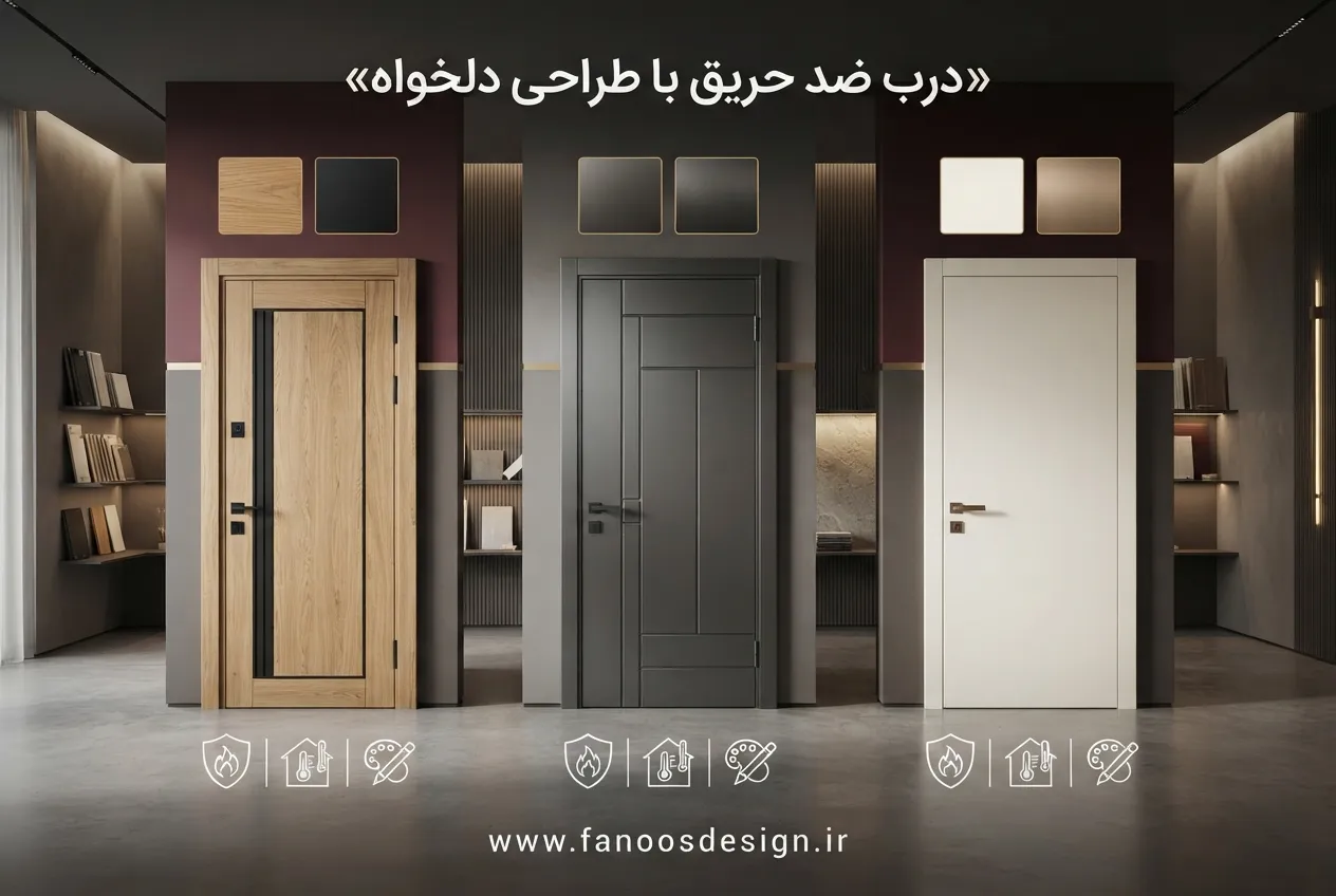 درب ضد حریق سفارشی با طراحی دلخواه