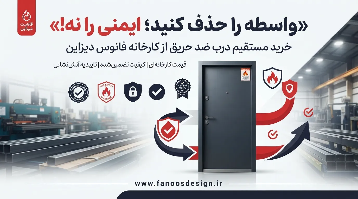 خرید مستقیم درب ضد حریق از کارخانه فانوس دیزاین
