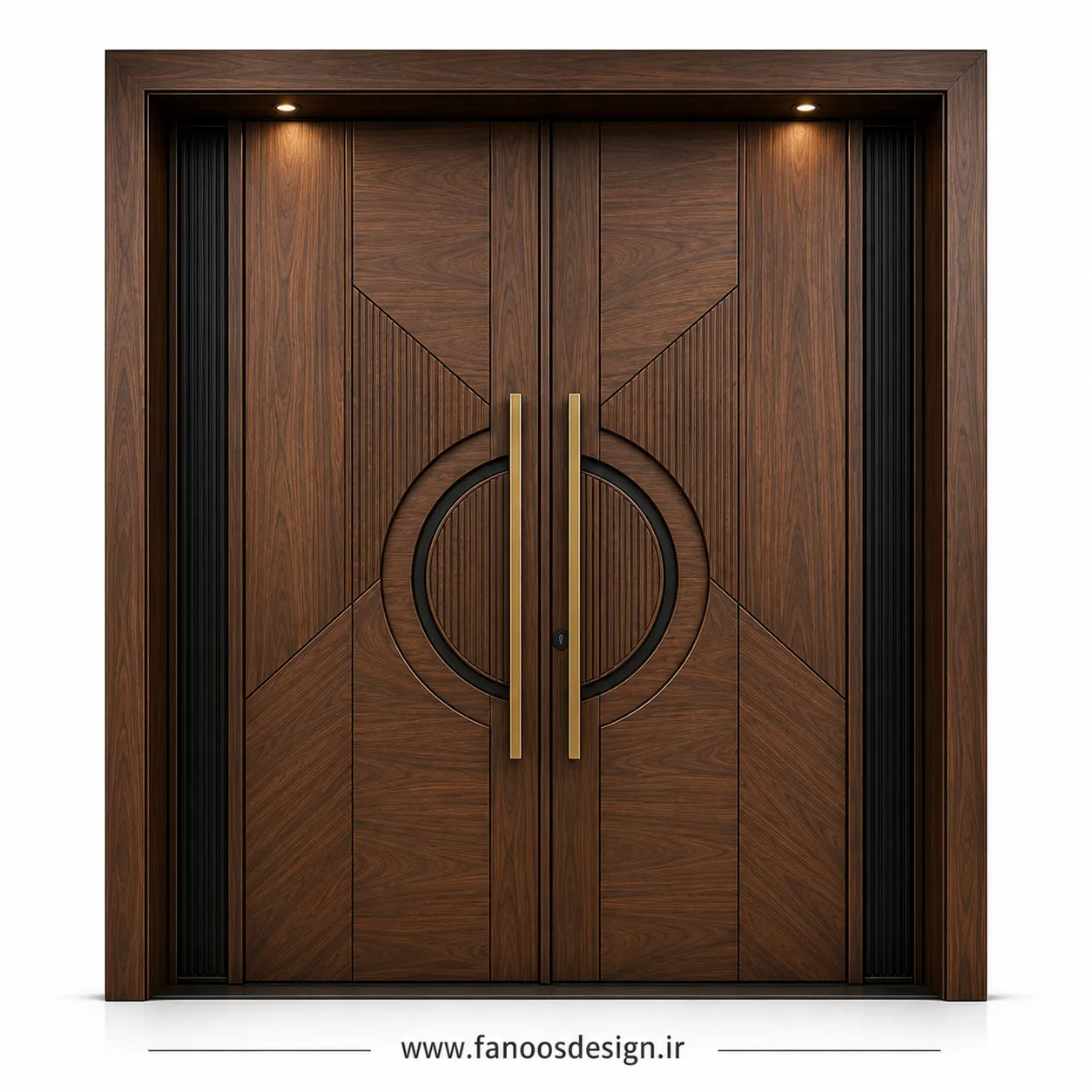 درب لابی دولنگه چوبی لوکس کد 30448 1 درب لابی دولنگه چوبی لوکس
