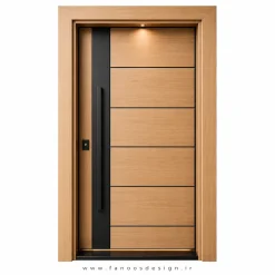 درب مدرن ضد سرقت با طراحی مینممال سایز 200*220 کد 30515
