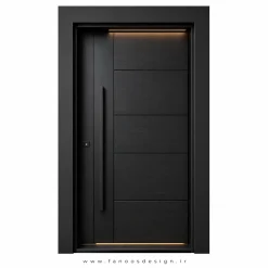 درب مدرن ضد سرقت با طراحی مینممال سایز 200*220 کد 30515