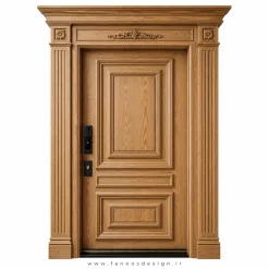 درب ضد سرقت نئوکلاسیک با طراحی لوکس سایز 200*220 کد 30516