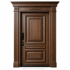 درب ضد سرقت نئوکلاسیک با طراحی لوکس سایز 200*220 کد 30516