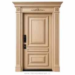 درب ضد سرقت نئوکلاسیک با طراحی لوکس سایز 200*220 کد 30516