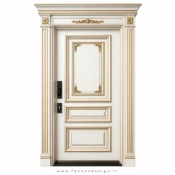 درب ضد سرقت نئوکلاسیک با طراحی لوکس سایز 200*220 کد 30516