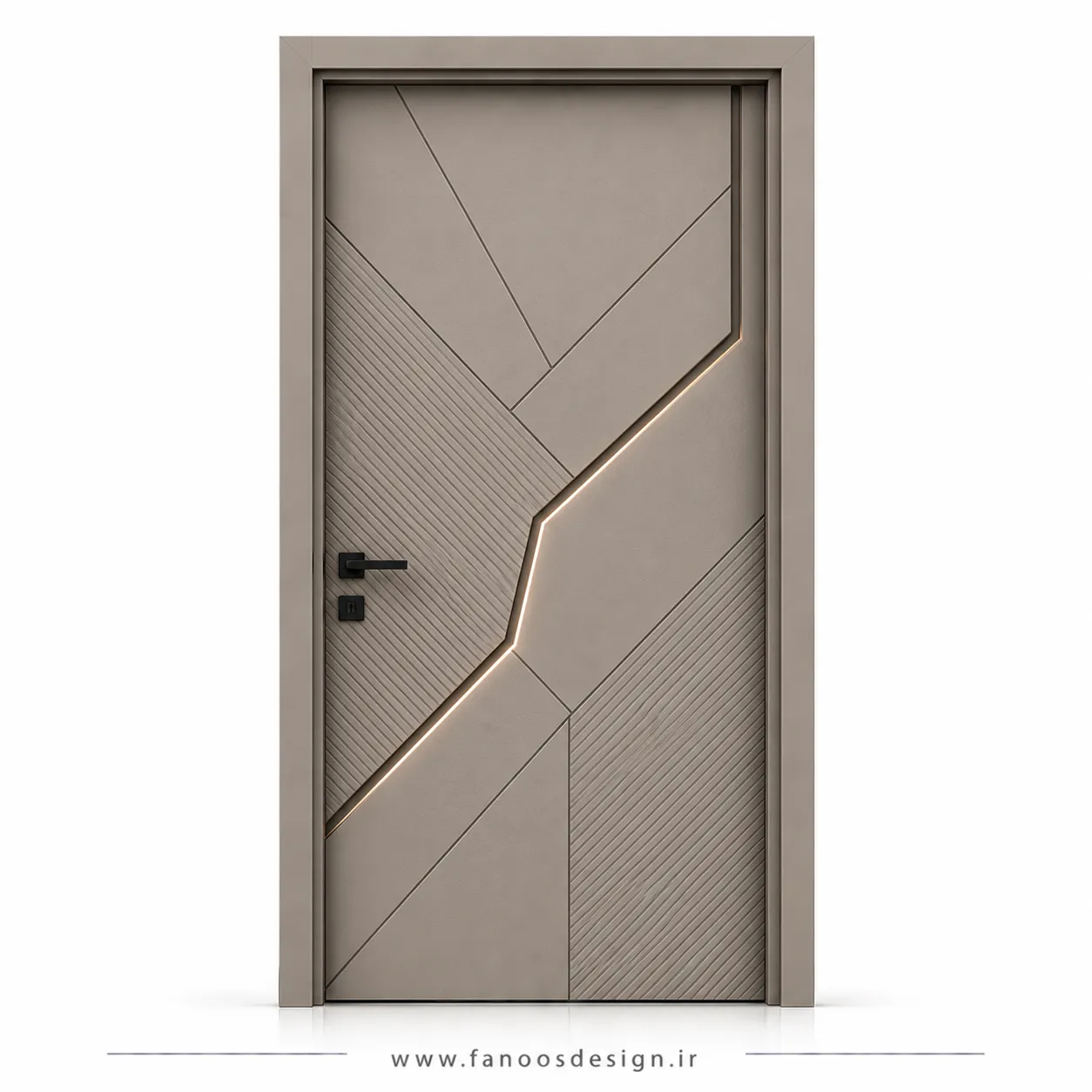 درب اتاق مدرن رنگ بژ کد 30540 1 درب جدید اتاق خواب مدرن با رنگ بژ