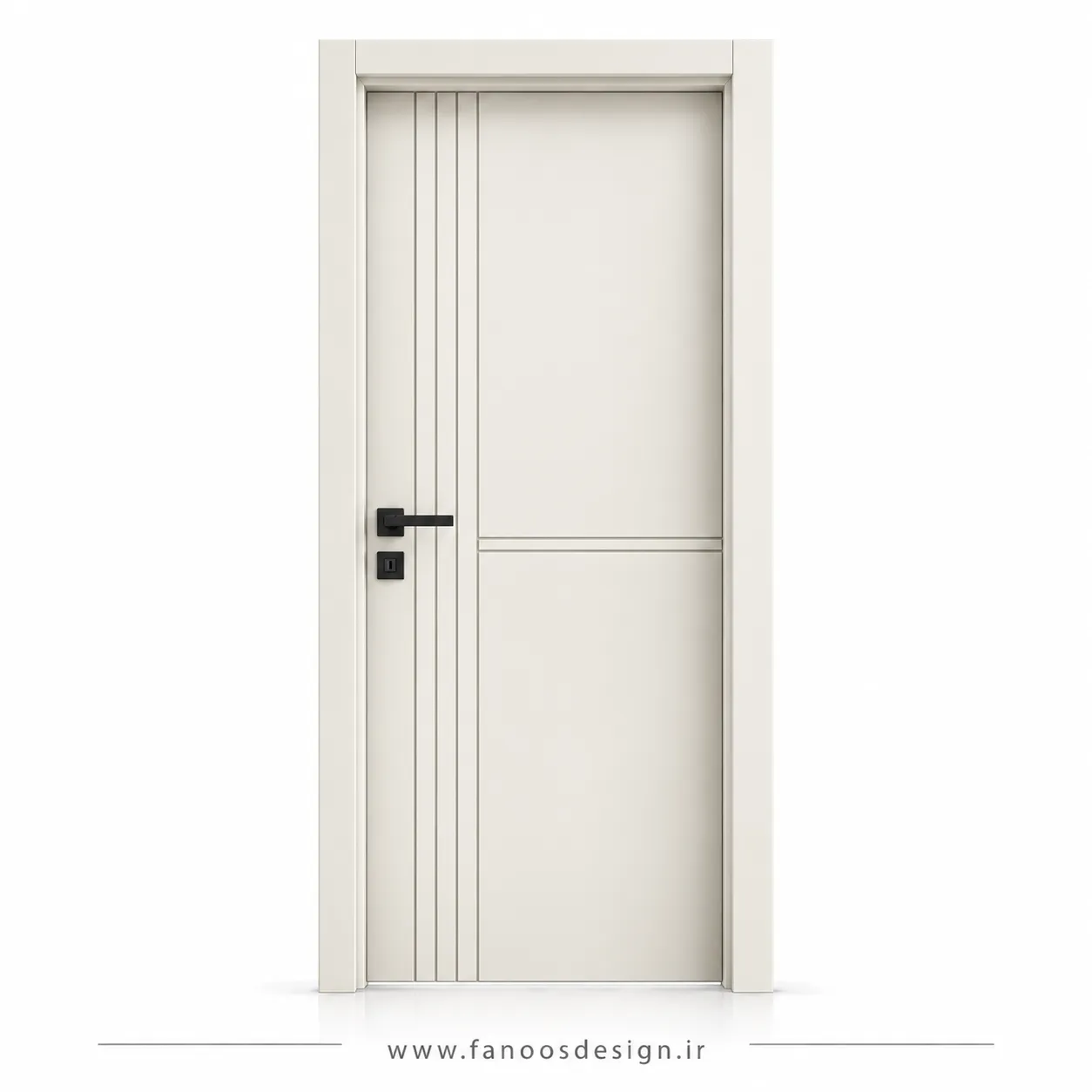 درب اتاق خواب سفید استخوانی کد 30551 1 درب اتاق خواب سفید استخوانی