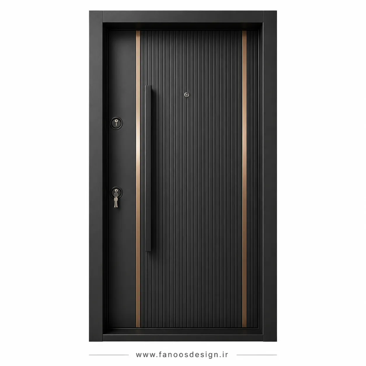 درب ضد سرقت مدرن استیل خور شیاری سایز 120*220 کد 30508 1 درب ضد سرقت مدرن استیل خور شیاری