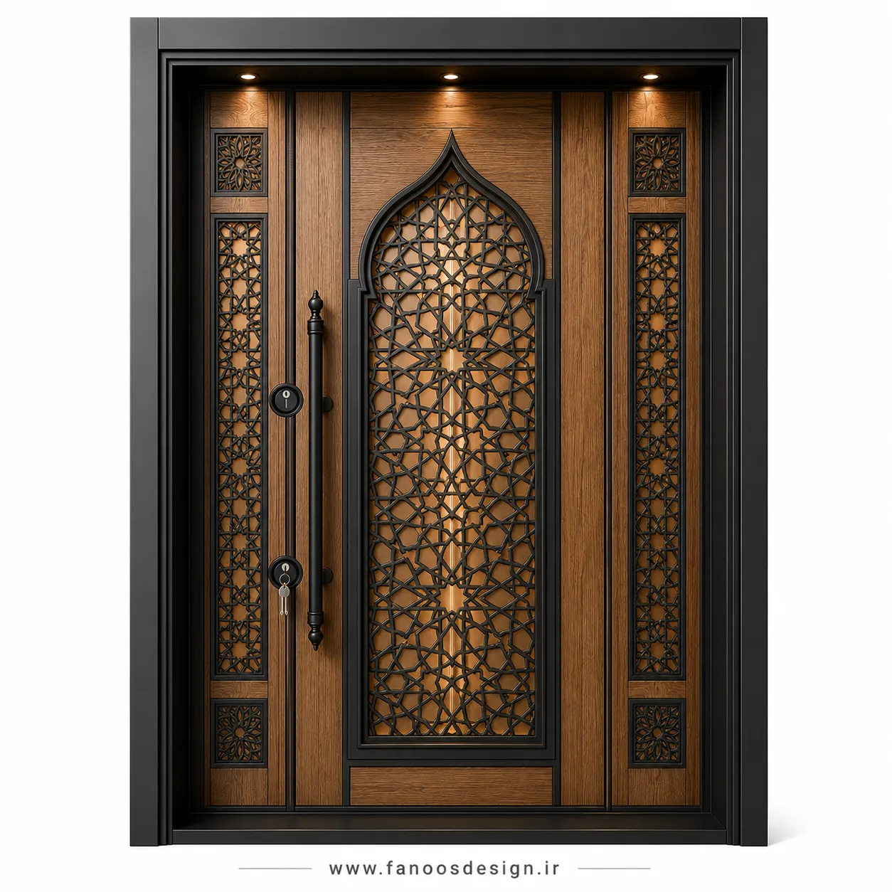درب ضد سرقت لوکس سبک ایرانی سایز 140*220 کد 30499 1 درب ضد سرقت لوکس سبک ایرانی